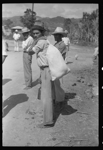 Yabucoa, Puerto Rico. Strikers outside the sugar mill