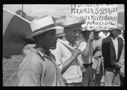 Untitled photo, possibly related to: Yabucoa, Puerto Rico. Strikers near the sugar mill