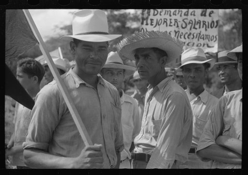 Yabucoa, Puerto Rico. Strikers near the sugar mill