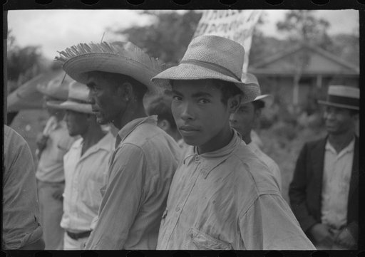 Yabucoa, Puerto Rico. Strikers near the sugar mill