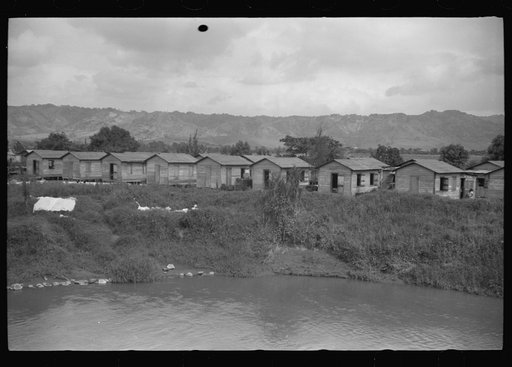 Yabucoa, Puerto Rico. Homes of sugar mill workers near the mill