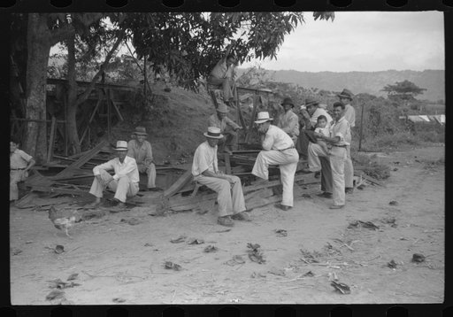 Yabucoa, Puerto Rico. Strikers near the sugar mill