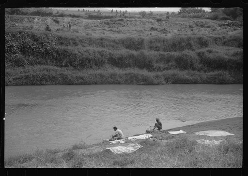 Yabucoa (vicinity), Puerto Rico. Wives of sugar workers washing clothes