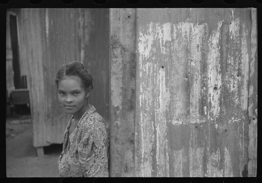 Wife of a sugar mill worker who is on strike at the mill, Yabucoa, Puerto Rico