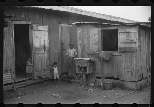 Yabucoa, Puerto Rico. In the mill village at the sugar mill