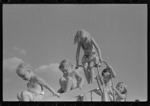 Untitled photo, possibly related to: Children at Greenbelt, Maryland