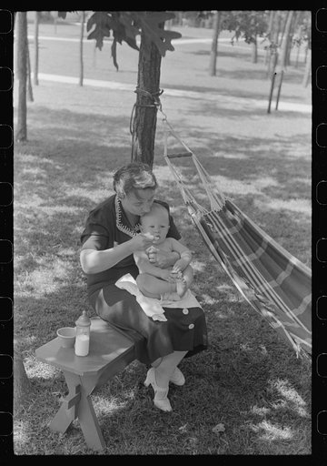 Mother and baby at Greenbelt, Maryland