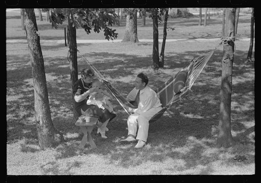 Untitled photo, possibly related to: Family at Greenbelt, Maryland