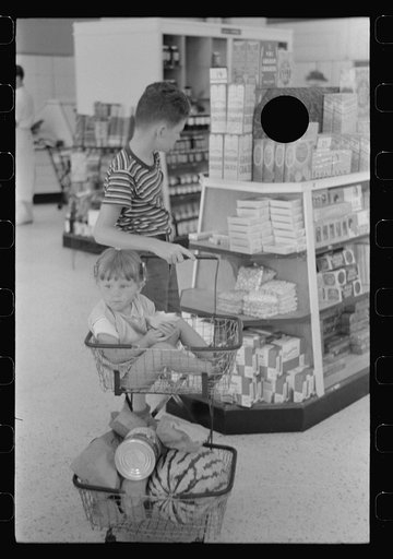 Untitled photo, possibly related to: Cooperative store at Greenbelt, Maryland