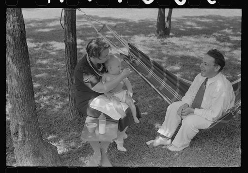 Untitled photo, possibly related to: Family at Greenbelt, Maryland