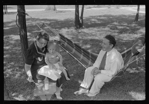 Untitled photo, possibly related to: Family at Greenbelt, Maryland