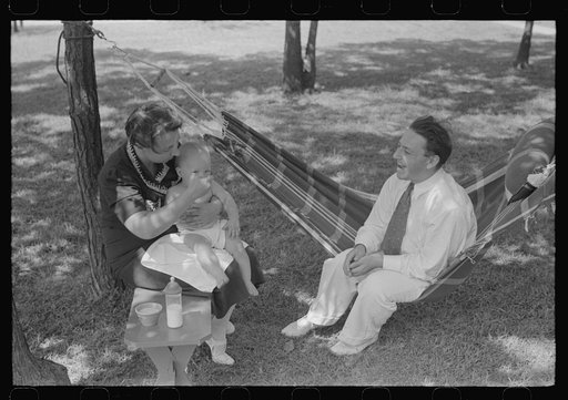 Untitled photo, possibly related to: Family at Greenbelt, Maryland