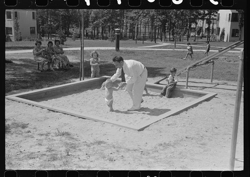 Father and son at Greenbelt, Maryland