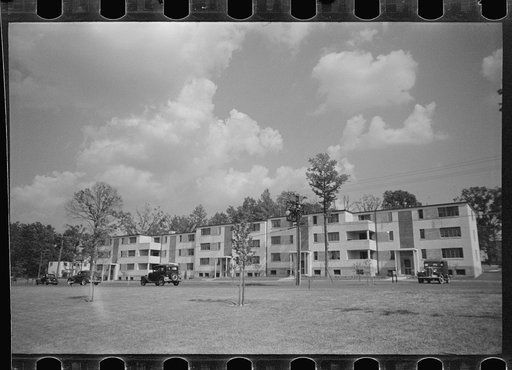 Untitled photo, possibly related to: Apartment houses at Greenbelt, Maryland