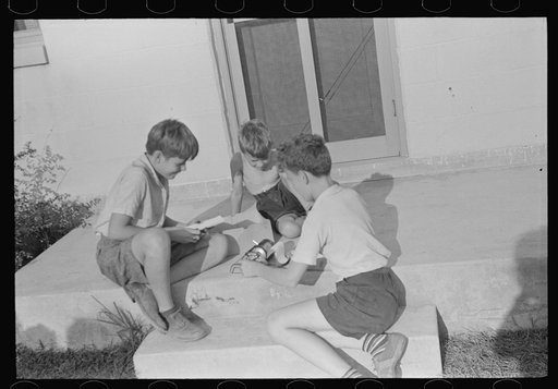 Untitled photo, possibly related to: Children at Greenbelt, Maryland