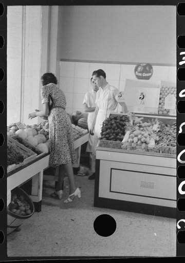 Untitled photo, possibly related to: Cooperative store at Greenbelt, Maryland