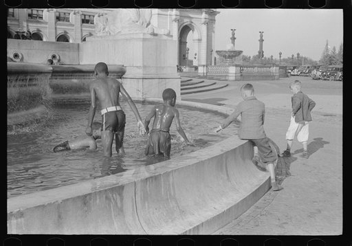 Untitled photo, possibly related to: Swimming in fountain across from Union Station, Washington, D.C.