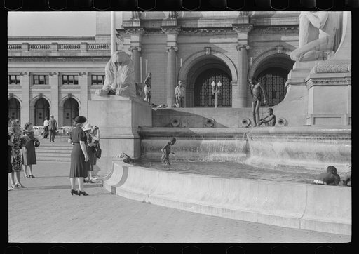 Untitled photo, possibly related to: Swimming in fountain across from Union Station, Washington, D.C.