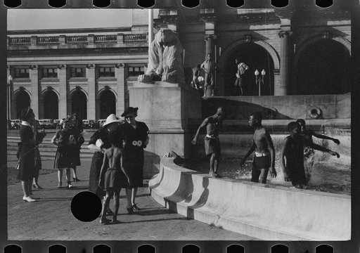 Untitled photo, possibly related to: Swimming in fountain across from Union Station, Washington, D.C.