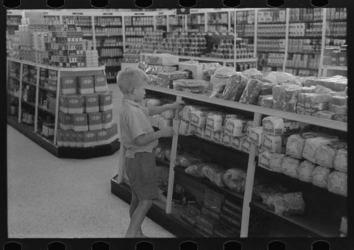 Shopping in coop store. Greenbelt, Maryland