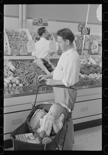 Shopping in coop store, Greenbelt, Maryland