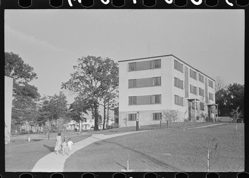 Untitled photo, possibly related to: Greenbelt, Maryland, model community of the Resettlement Administration