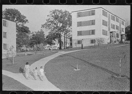 Untitled photo, possibly related to: Greenbelt, Maryland, model community of the Resettlement Administration