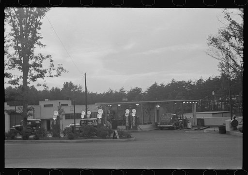 Untitled photo, possibly related to: Cooperative gas station at Greenbelt, Maryland