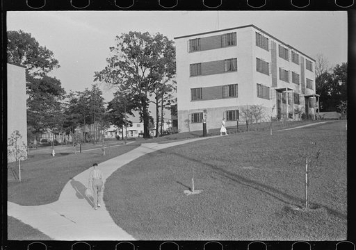 Untitled photo, possibly related to: Greenbelt, Maryland, model community of the Resettlement Administration
