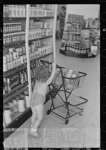 Shopping in coop store, Greenbelt, Maryland