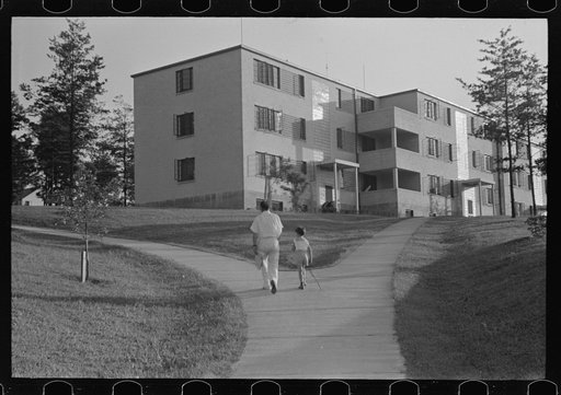 Untitled photo, possibly related to: Greenbelt, Maryland, model community of the Resettlement Administration