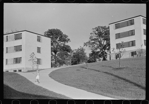Untitled photo, possibly related to: Greenbelt, Maryland, model community of the Resettlement Administration