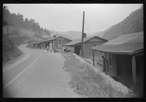 Abandoned mining community. At present almost everyone on relief. Marine, West Virginia