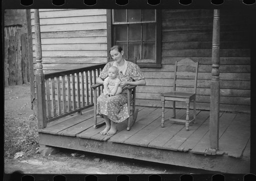 Untitled photo, possibly related to: Coal miner's wife and child, Mohegan, West Virginia