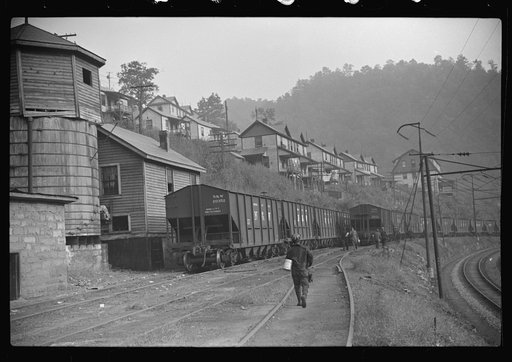 Untitled photo, possibly related to: Company houses, coal mining town, Caples, West Virginia