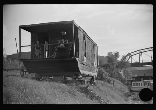 Untitled photo, possibly related to: Closeup of riverboat house, Charleston, West Virginia