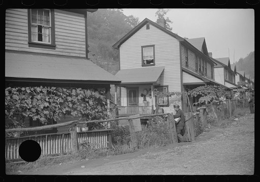 Untitled photo, possibly related to: Company houses, coal mining town, Caples, West Virginia