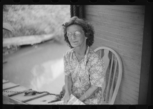 Untitled photo, possibly related to: Wife of WPA (Works Progress Administration) worker living on riverboat, Charleston, West Virginia