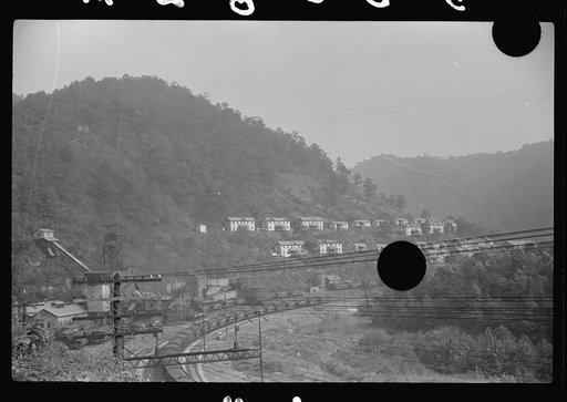 Untitled photo, possibly related to: Caples, West Virginia. With coal mine tipple in foreground