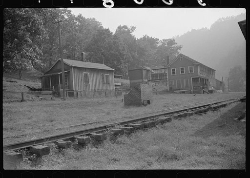 Deserted mining town, completely boarded up, owned by Ford who closed it down rather than have it unionized. Twin Branch, West Virginia