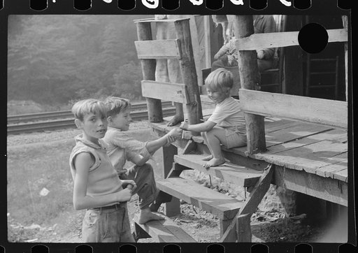Untitled photo, possibly related to: Mother, wife and child of unemployed coal miner, Marine, West Virginia