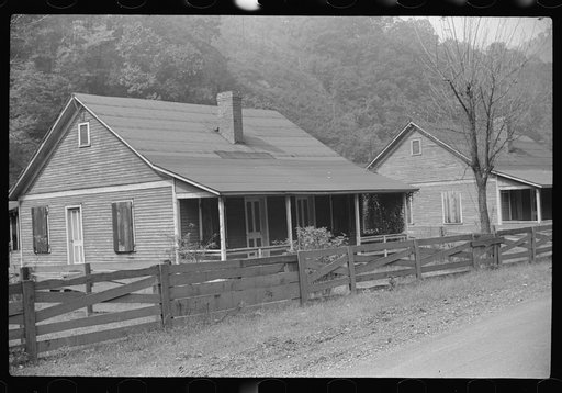 Deserted homes, mining town, Twin Branch, West Virginia