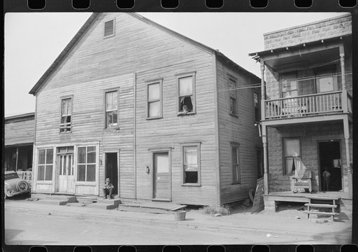 House, Negro and white section, Charleston, West Virginia