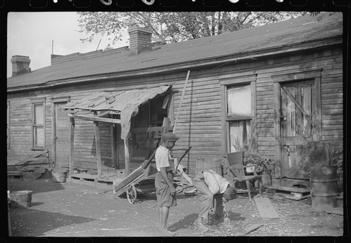 Homes of Negroes in "Paradise Alley," Charleston, West Virginia
