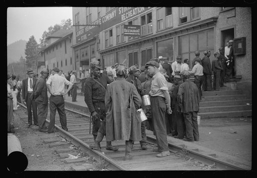 Untitled photo, possibly related to: Payday, coal mining town, Omar, West Virginia