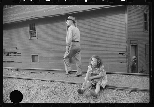 Untitled photo, possibly related to: Miners' children on way from school, Omar, West Virginia