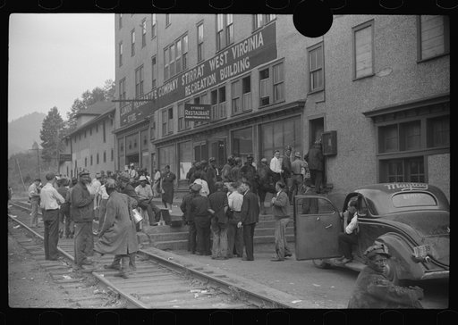 Untitled photo, possibly related to: Payday, coal mining town, Omar, West Virginia