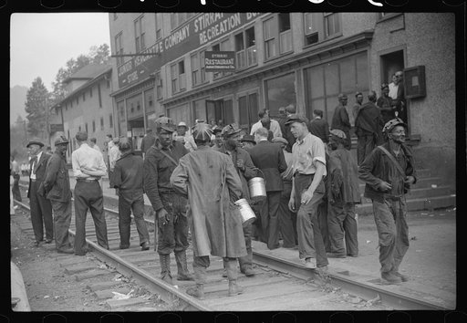 Untitled photo, possibly related to: Payday, coal mining town, Omar, West Virginia