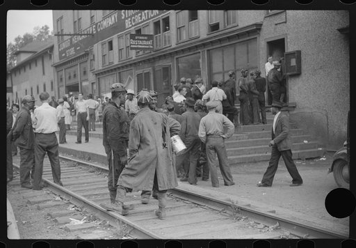 Untitled photo, possibly related to: Payday, coal mining town, Omar, West Virginia