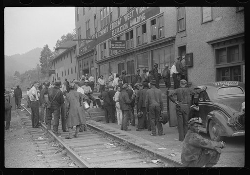 Untitled photo, possibly related to: Payday, coal mining town, Omar, West Virginia